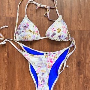 Flora Obscura x J. Crew string bikini